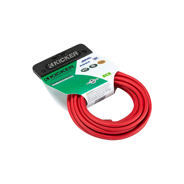 Kicker KMWPR4100 Marine 4AWG Power Wire, 100Ft, Red