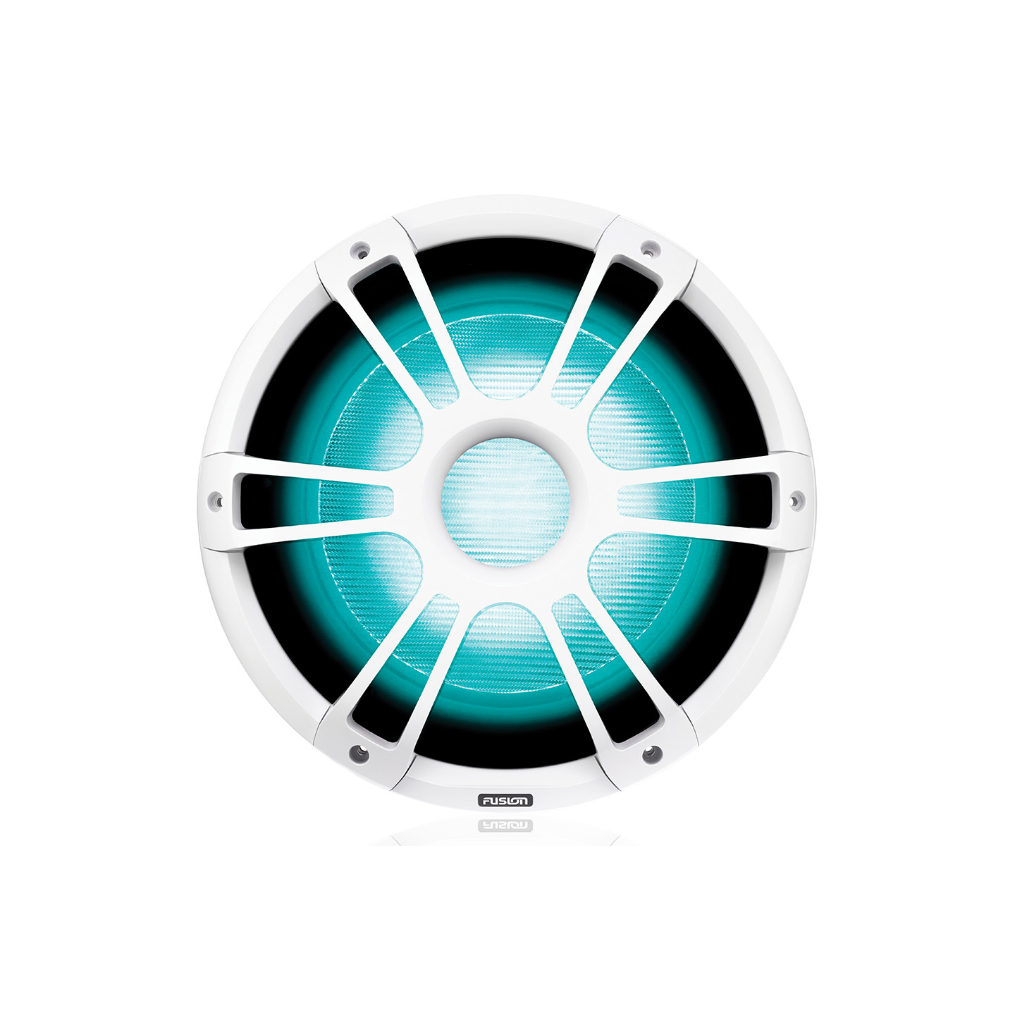 Fusion SG-SL122SPW 12" Marine Subwoofer with CRGBW LEDs & White Sport Grille