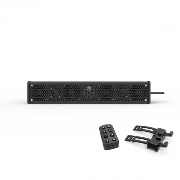 Wet Sounds Stealth 6 Ultra HD Bluetooth Amplified 6 Speaker Sound Bar Black with Remote