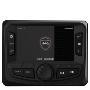 Wet Sounds WS-MC-20 Marine Stereo with Bluetooth SiriusXM Ready & NMEA 2000 Ready