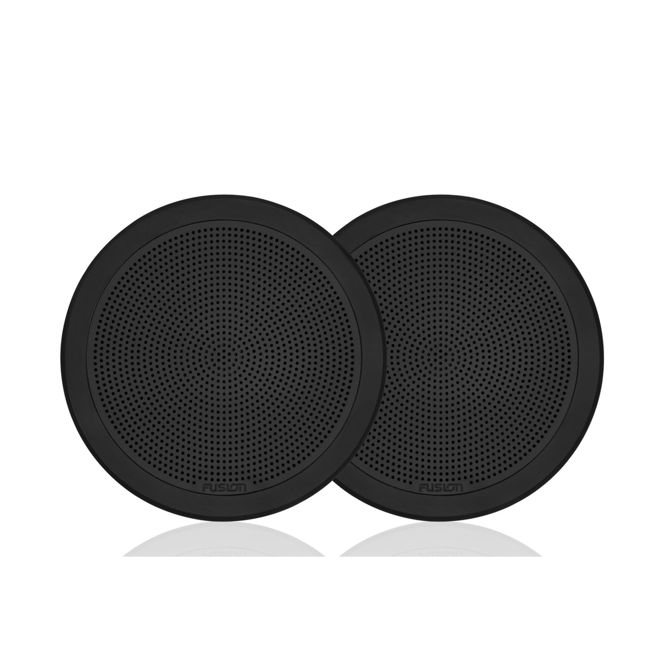 Fusion FM-F65RW FM Series Flush Mount Marine Speakers 6.5" Round Black Grille