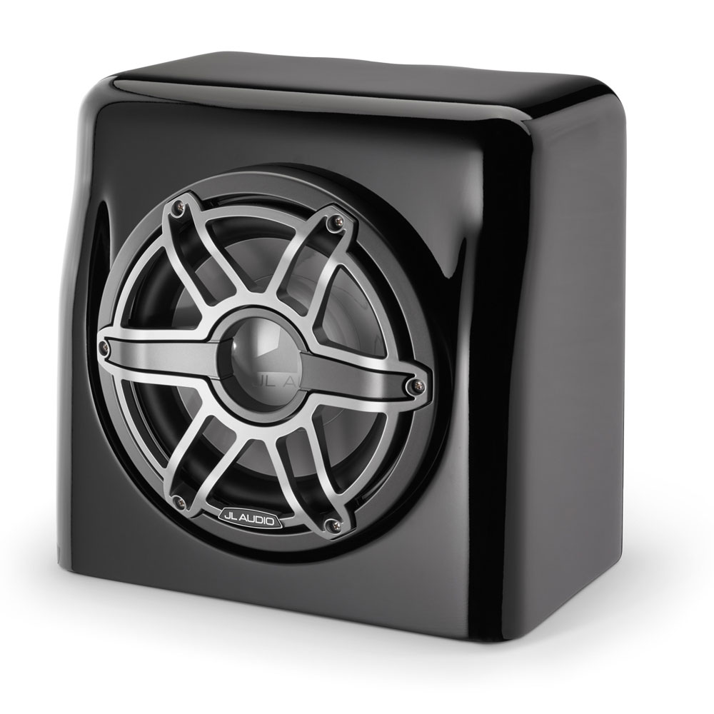 JL Audio M6 10" Subwoofer Enclosure Satin Black Sport Titanium Grille