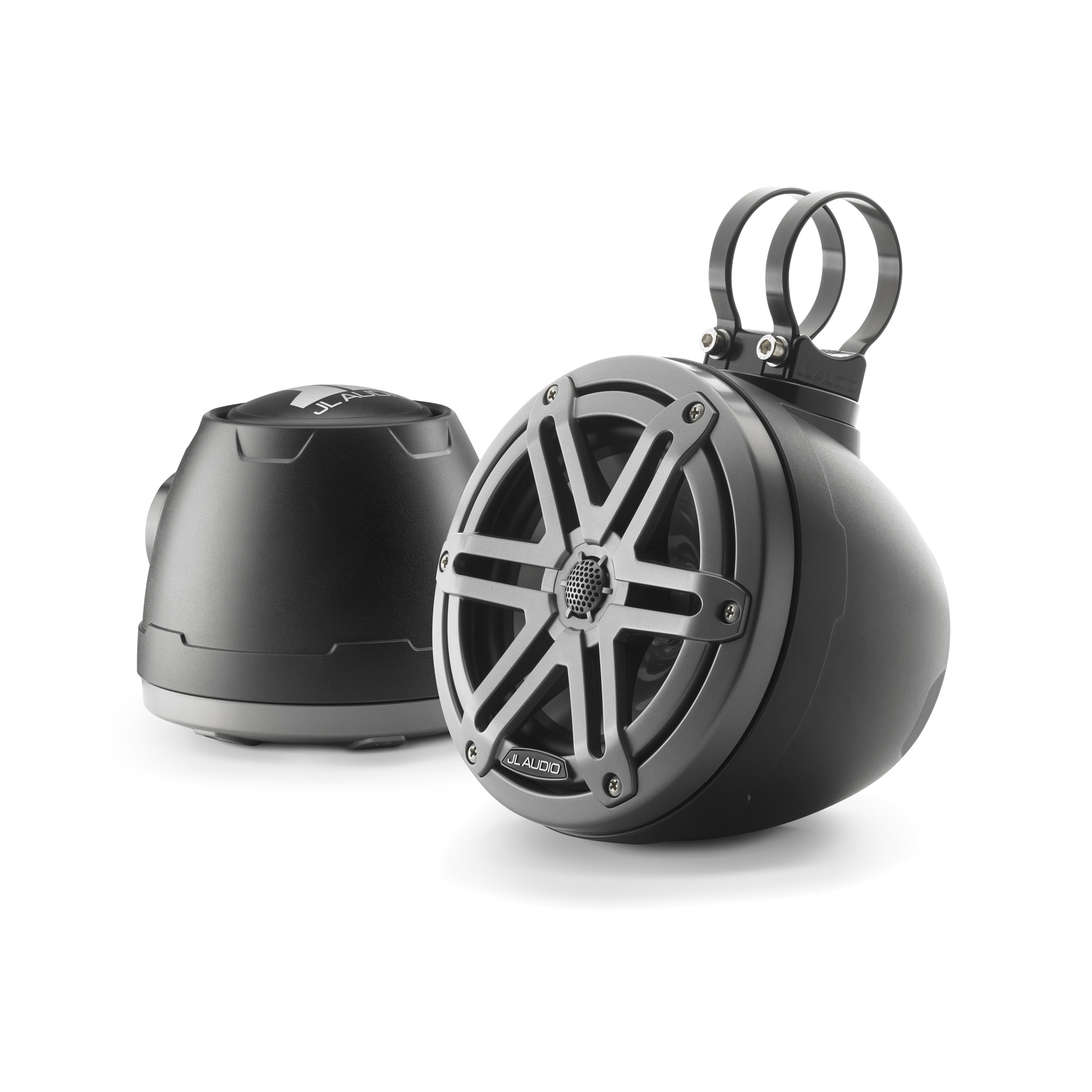 JL Audio M3 VeX Enclosed Speaker Pods Gunmetal Grilles Pair