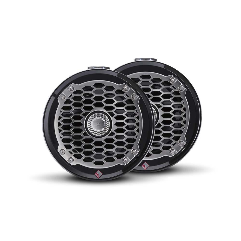 Rockford Fosgate PM2652W-MB Punch Marine 6.5" Mini Wake Tower Speakers Black Pair