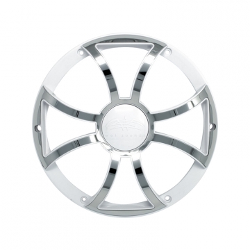 Wet Sounds REVO 10 White w/ Stainless XS Open Style 10" Subwoofer Grille