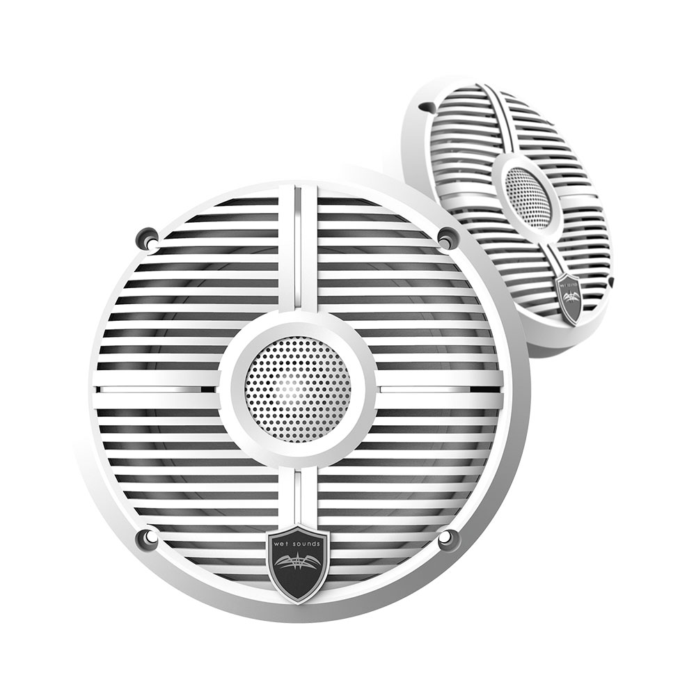 Wet Sounds Recon 6.5" Coaxial Speakers White Grille Pair