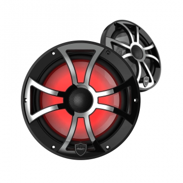 Wet Sounds REVO 8 8" Marine Speakers -  Black XS Grilles w/ Stainless Overlay