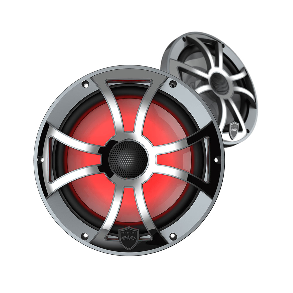 Wet Sounds REVO 8 8" Marine Speakers -  Gunmetal XS Grilles w/ Stainless Overlay