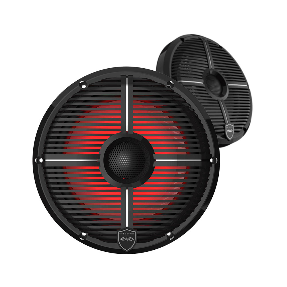 Wet Sounds REVO 8 8" Coaxial Speakers -  Black XW Grilles