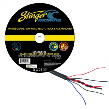 Stinger 16GA RGB Speaker Wire 120 Feet
