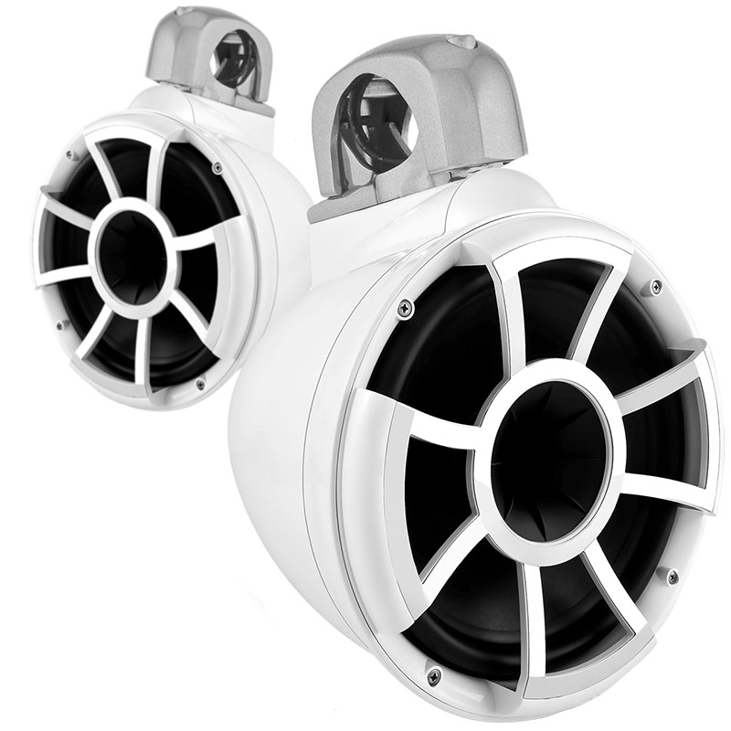 Wet Sounds REV 10 Fixed Clamp White Pair